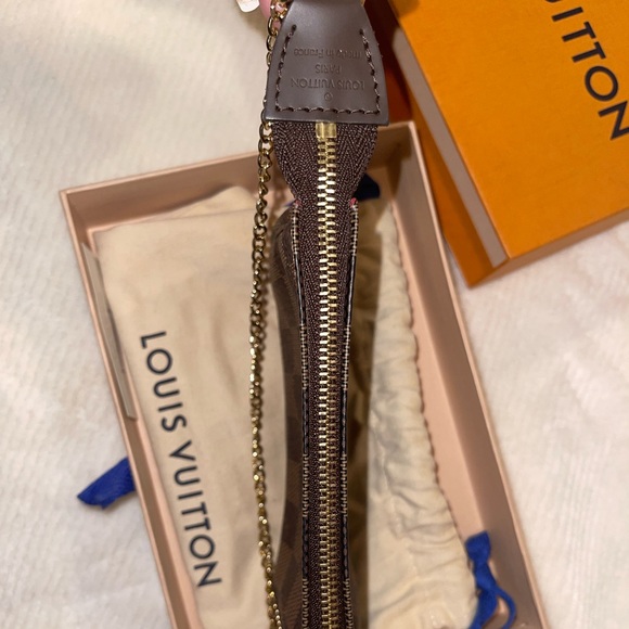 Authentic Louis Vuitton Damier Ebene Mini Pouchette - Picture 6 of 6